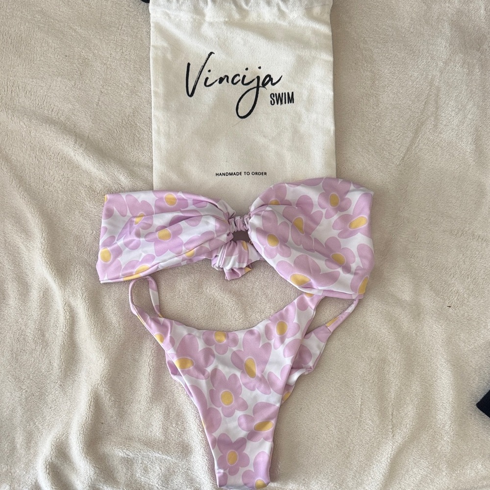Pink Floral Bikini Set